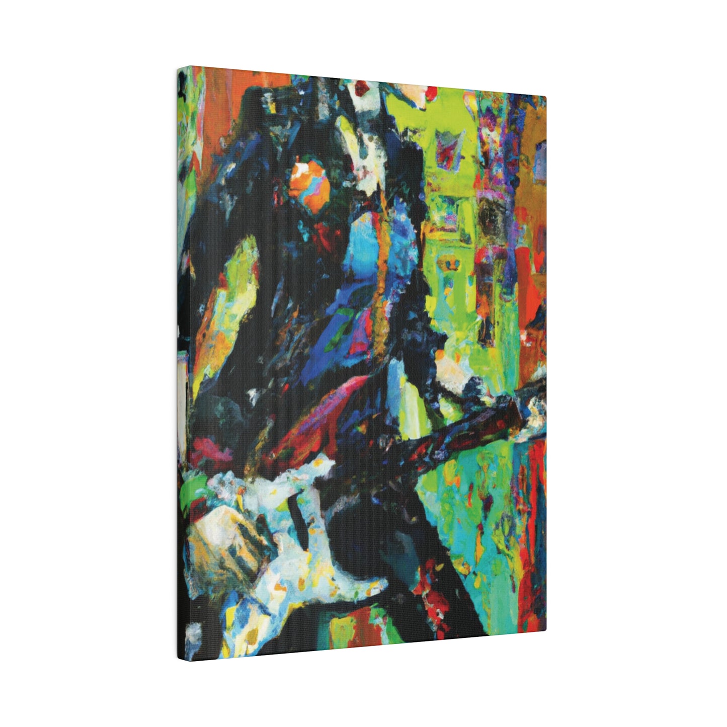 2760G - Rockstar Oil Painting Style Print | Poster | Home Decor | Wall Art | Music Art | Canvas