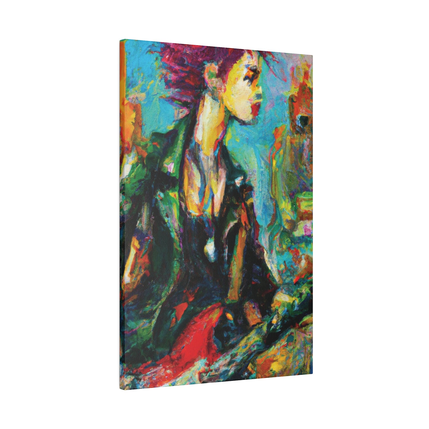 7063X - Rockstar Oil Painting Style Print | Poster | Home Decor | Wall Art | Music Art | Canvas