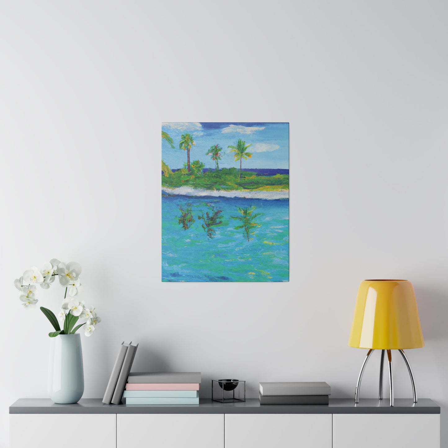 7382P - Bahamas Ocean Painting Print | Bahamas | Ocean | Beach | Poster | Home Decor | Wall Art | Canvas