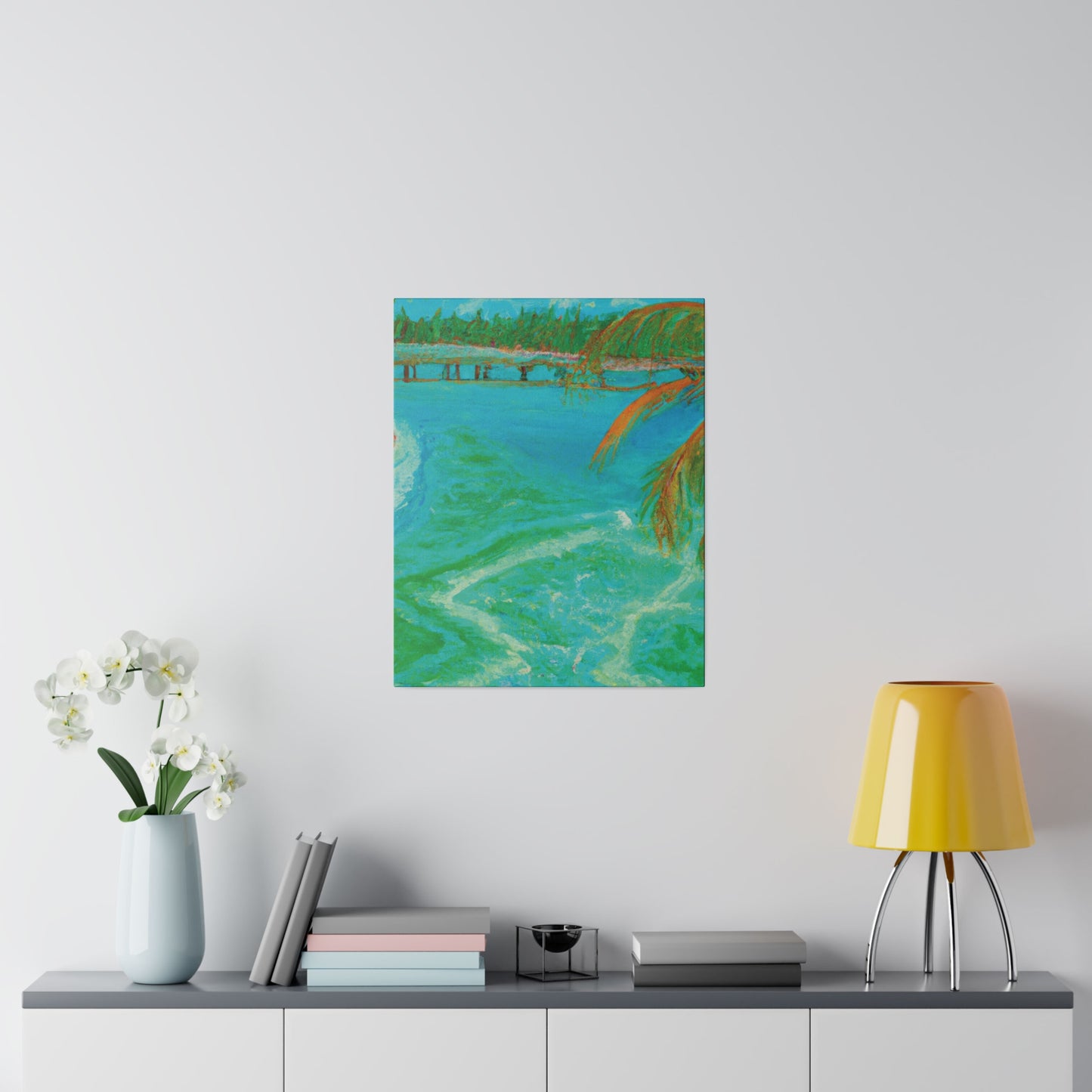 8864B - Bahamas Ocean Painting Print | Bahamas | Ocean | Beach | Poster | Home Decor | Wall Art | Canvas