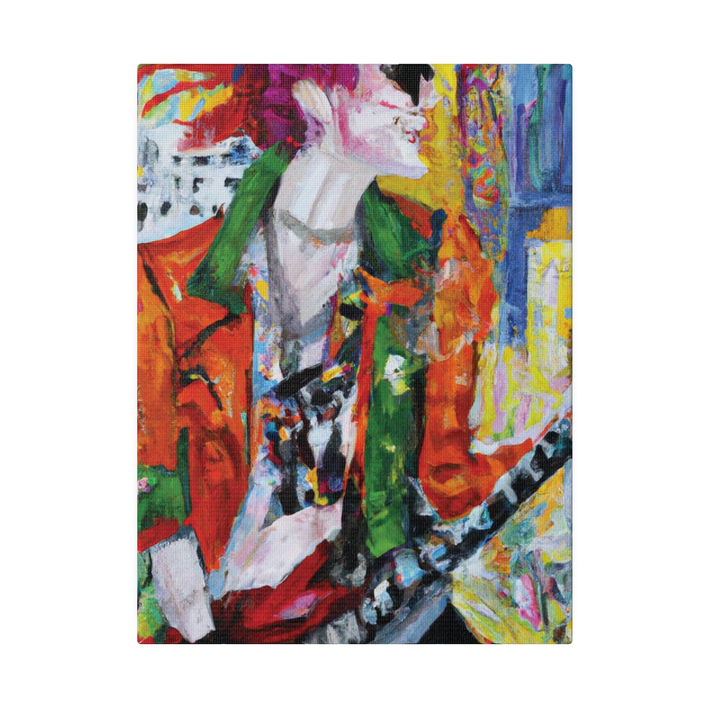 8997X - Rockstar Oil Painting Style Print | Poster | Home Decor | Wall Art | Music Art | Canvas