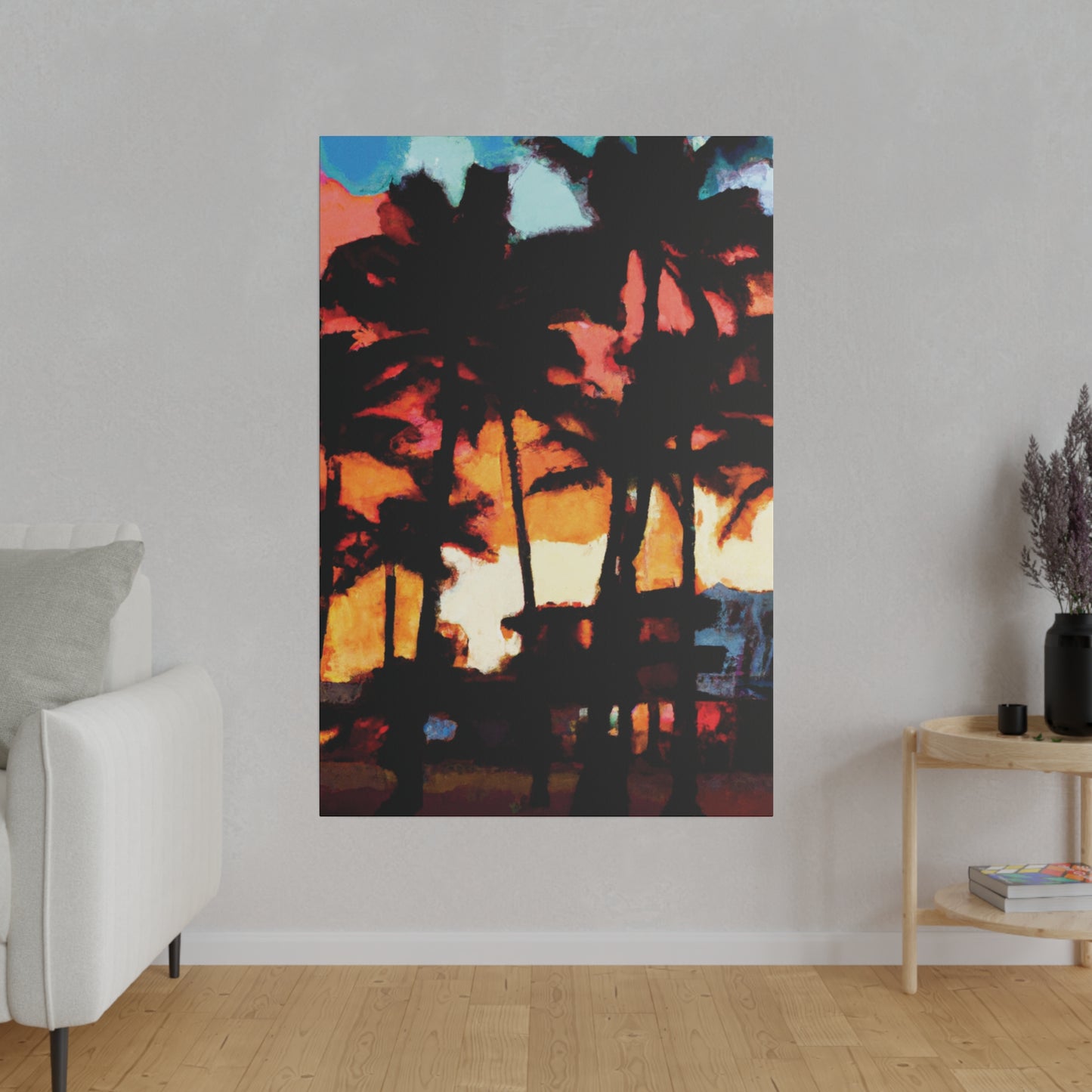 8498K - Miami Beach Sunset Painting Print | Miami | Beach | Sunset | Poster | Home Decor | Wall Art | Canvas