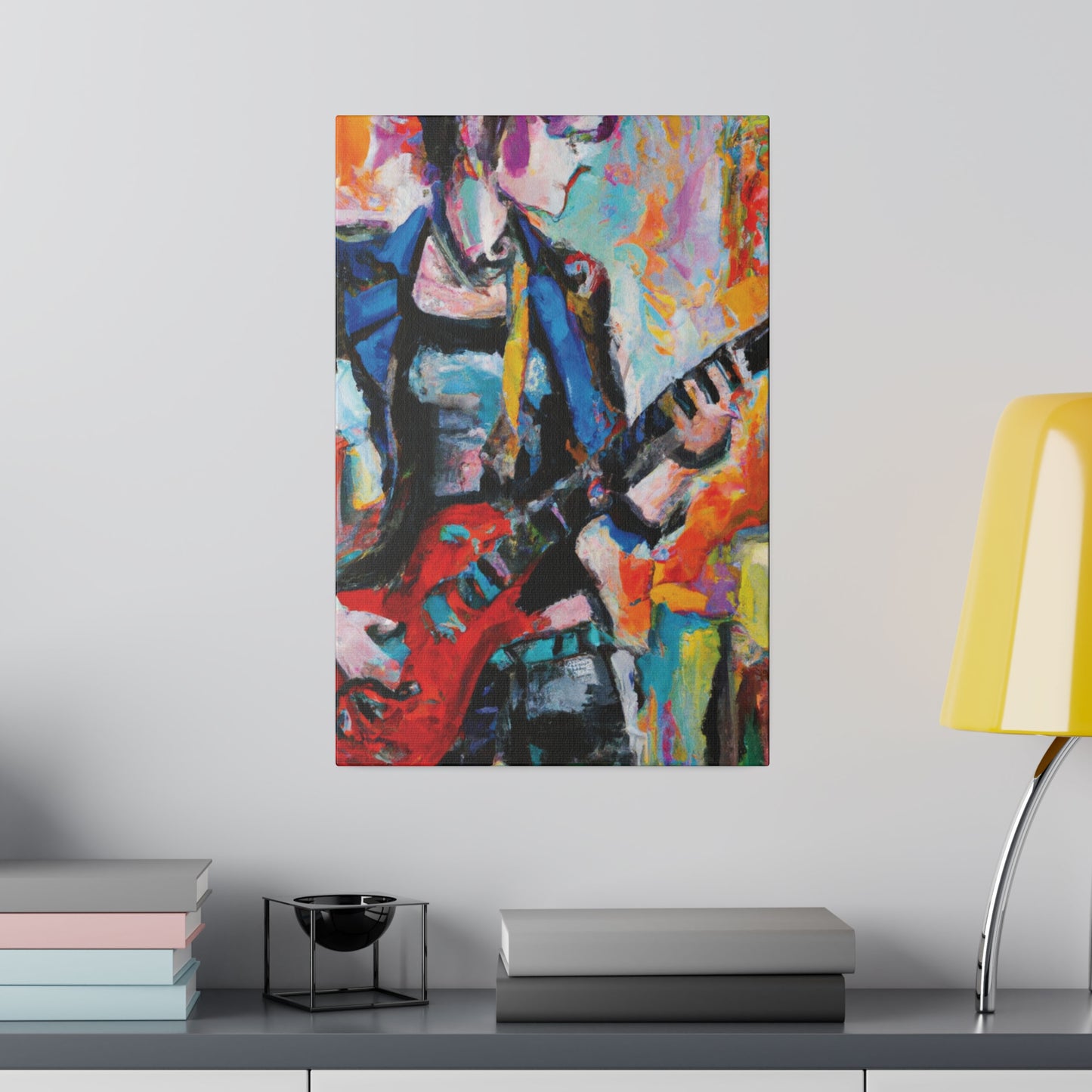 3278V - Rockstar Oil Painting Style Print | Poster | Home Decor | Wall Art | Music Art | Canvas