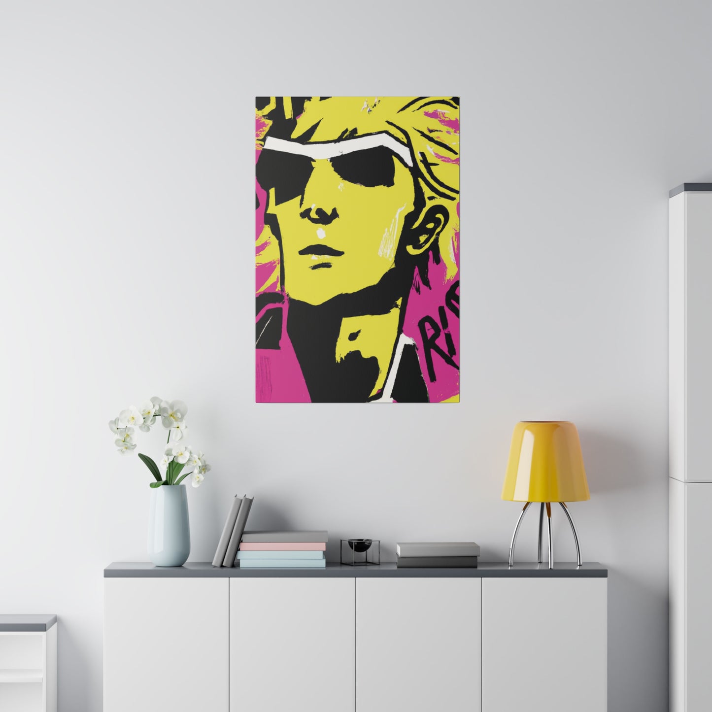 4794V - Rockstar Painting Print | Face | Abstract | Poster | Home Decor | Wall Art | Music Art | Canvas