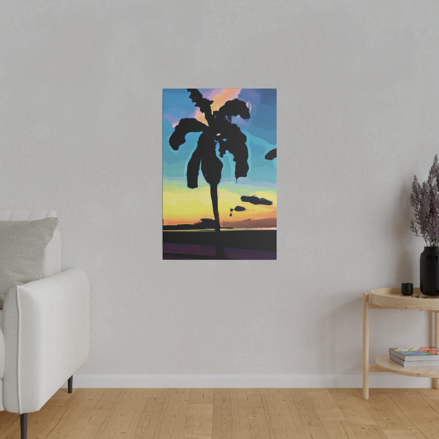 3232A - Miami Beach Sunset Painting Print | Miami | Beach | Sunset | Poster | Home Decor | Wall Art | Canvas