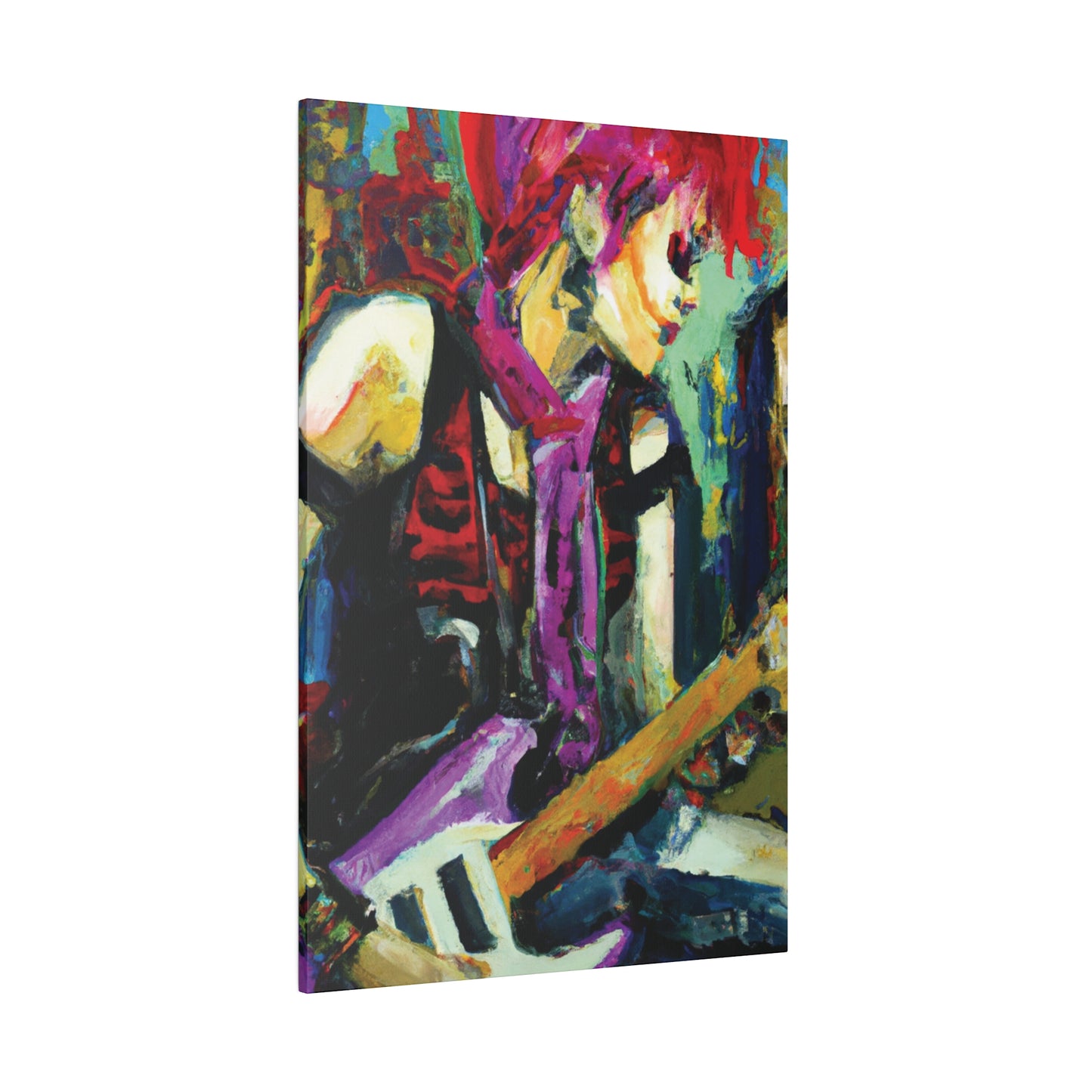 9704G - Rockstar Oil Painting Style Print | Poster | Home Decor | Wall Art | Music Art | Canvas