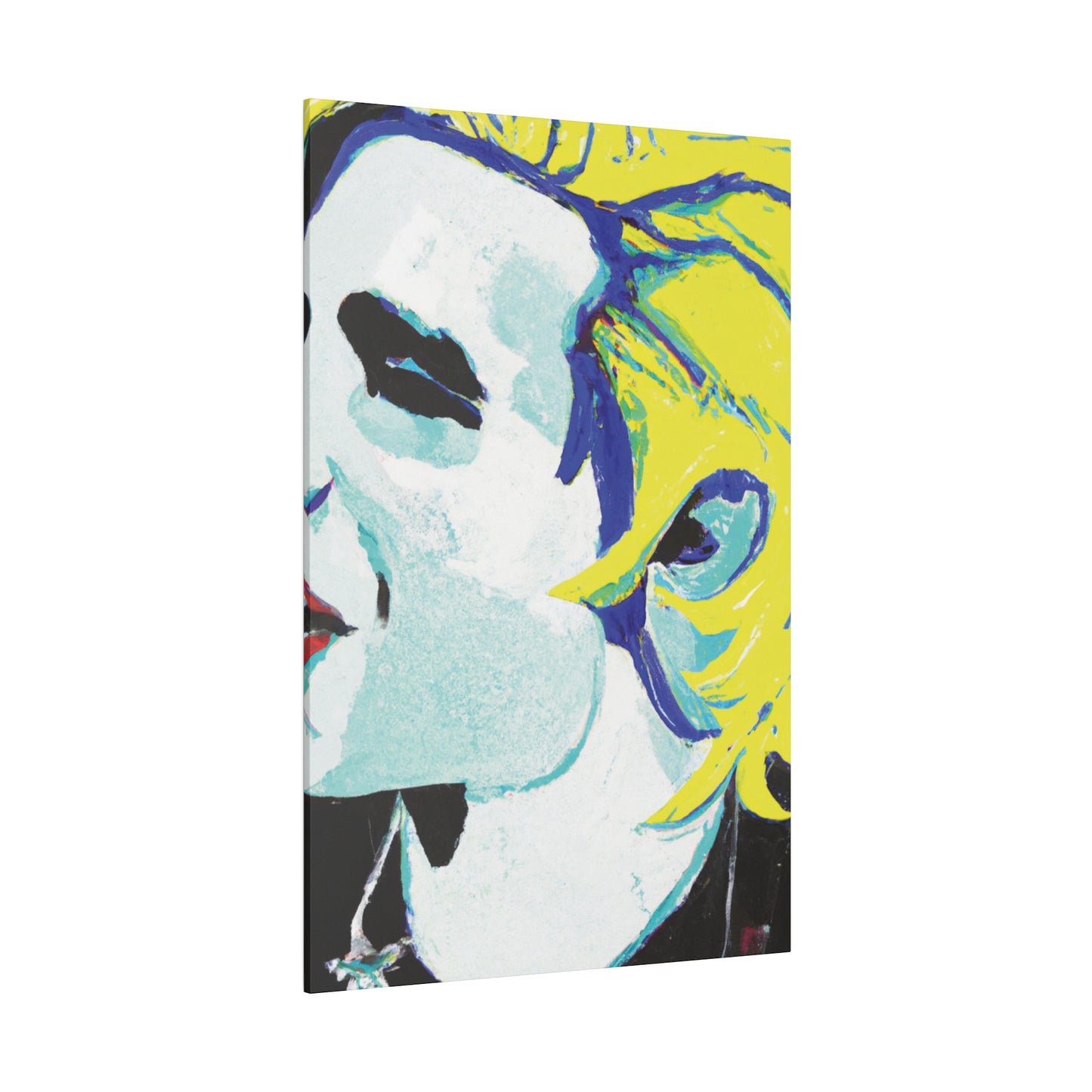 8129A - Rockstar Painting Print | Face | Abstract | Poster | Home Decor | Wall Art | Music Art | Canvas