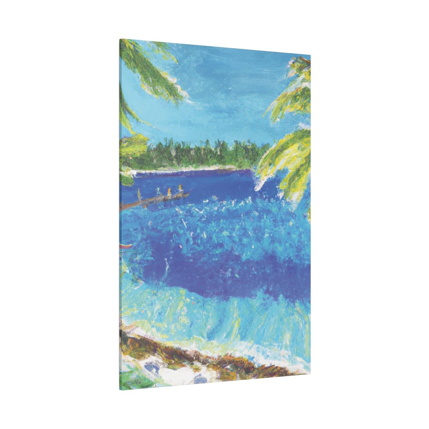 9673H - Bahamas Ocean Painting Print | Bahamas | Ocean | Beach | Poster | Home Decor | Wall Art | Canvas