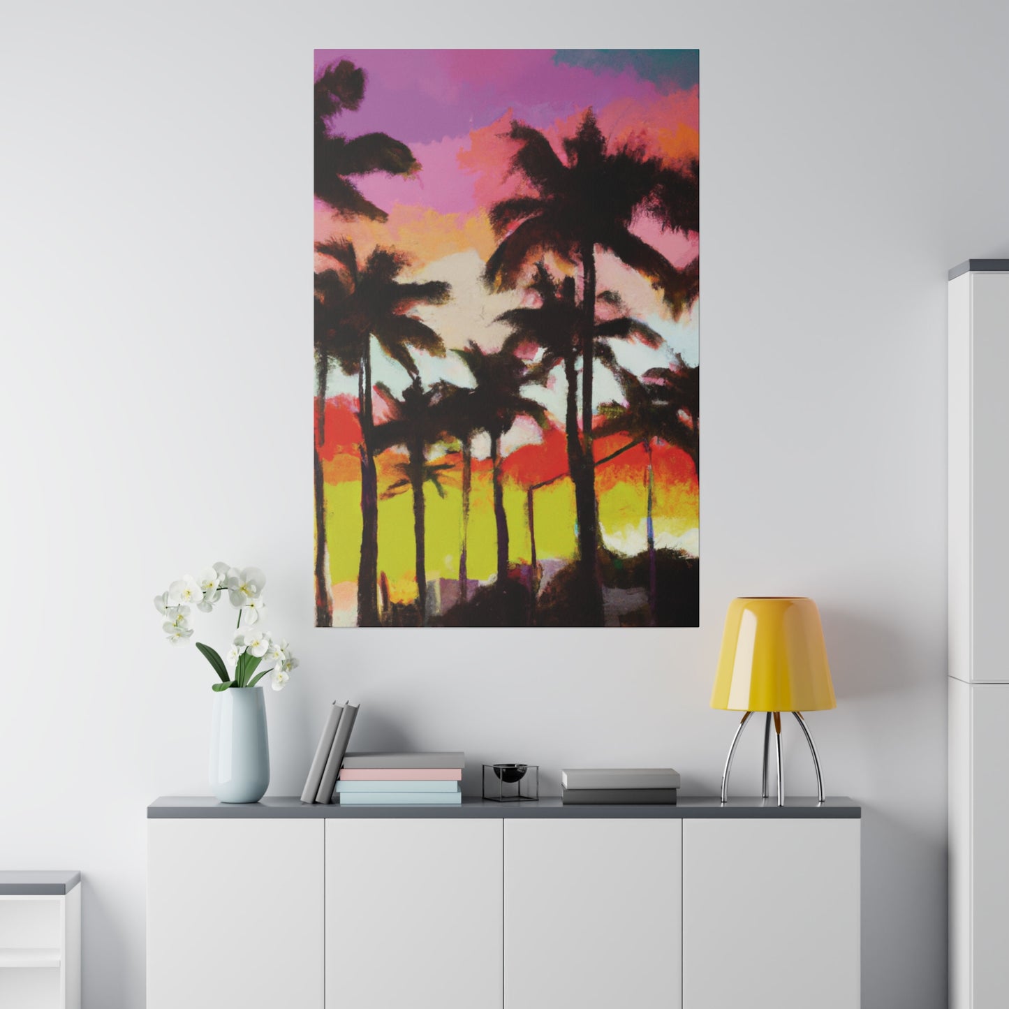 2187U - Miami Beach Sunset Painting Print | Miami | Beach | Sunset | Poster | Home Decor | Wall Art | Canvas