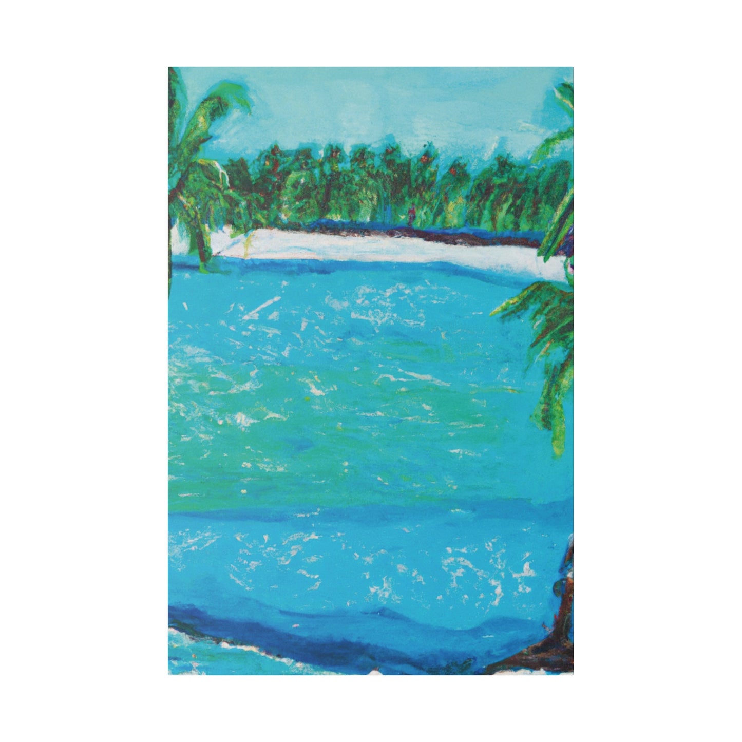 3234T - Bahamas Ocean Painting Print | Bahamas | Ocean | Beach | Poster | Home Decor | Wall Art | Canvas