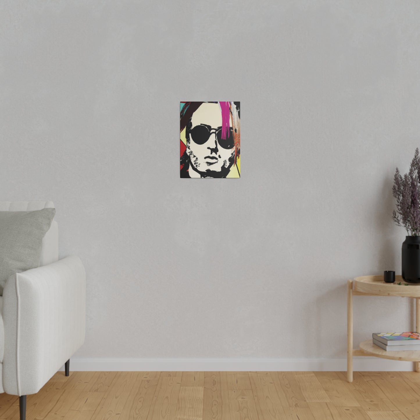 7641U - Rockstar Painting Print | Face | Abstract | Poster | Home Decor | Wall Art | Music Art | Canvas