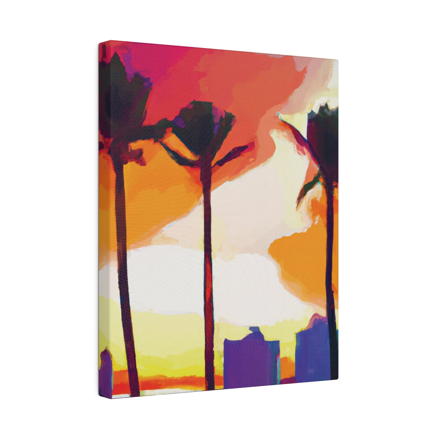 1605J - Miami Beach Sunset Painting Print | Miami | Beach | Sunset | Poster | Home Decor | Wall Art | Canvas