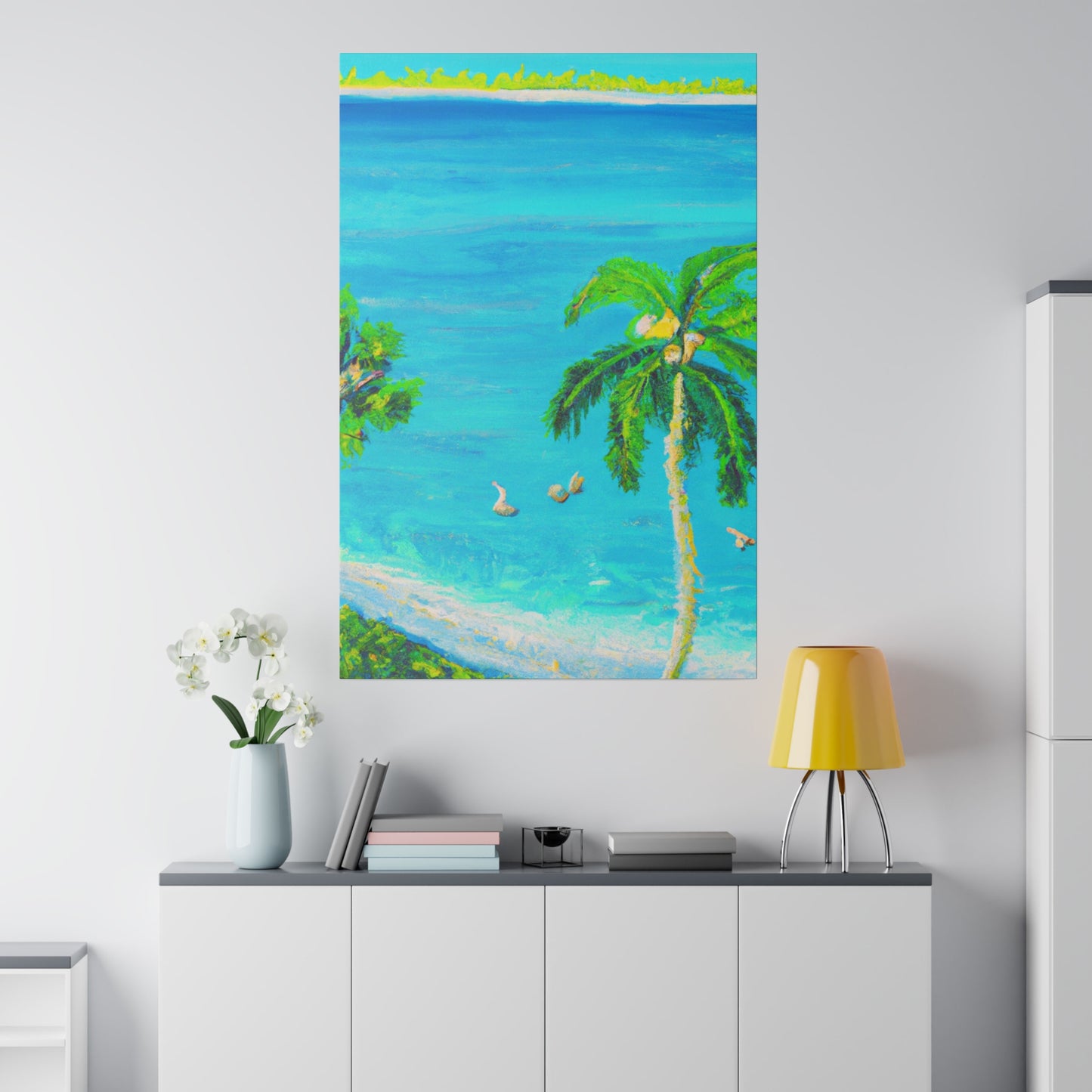 3749J - Bahamas Ocean Painting Print | Bahamas | Ocean | Beach | Poster | Home Decor | Wall Art | Canvas