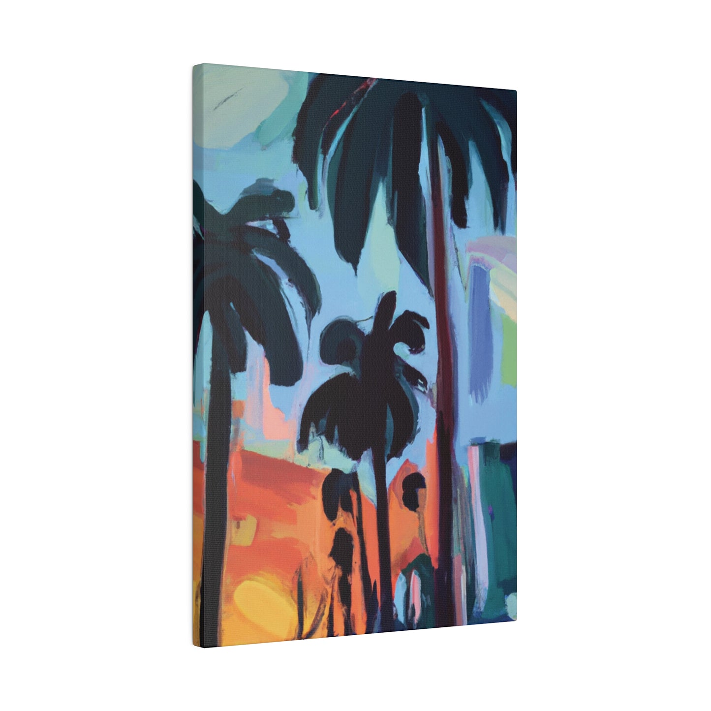 3524Z - Miami Beach Sunset Painting Print | Miami | Beach | Sunset | Poster | Home Decor | Wall Art | Canvas