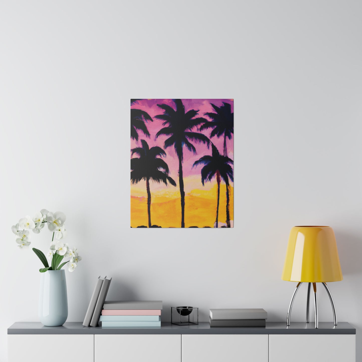 4102I - Miami Beach Sunset Painting Print | Miami | Beach | Sunset | Poster | Home Decor | Wall Art | Canvas