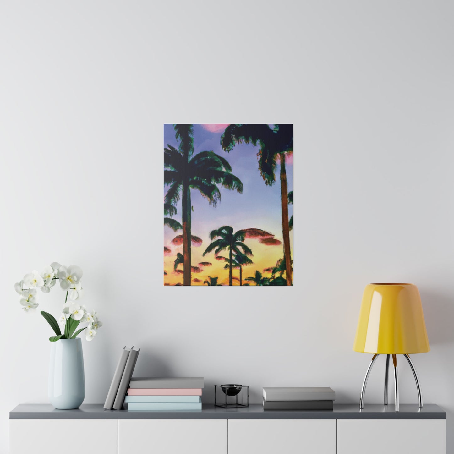 5202J - Miami Beach Sunset Painting Print | Miami | Beach | Sunset | Poster | Home Decor | Wall Art | Canvas