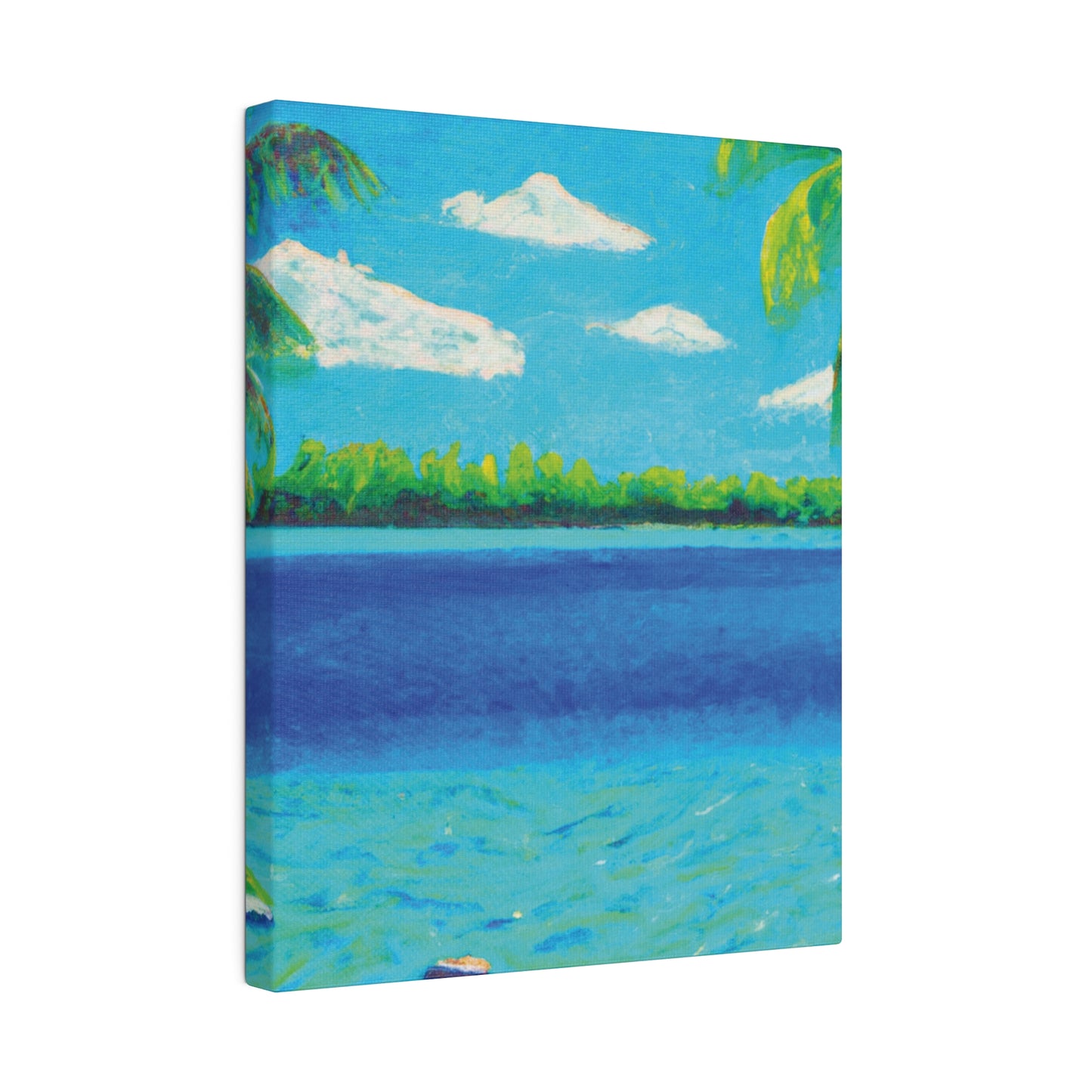 4513K - Bahamas Ocean Painting Print | Bahamas | Ocean | Beach | Poster | Home Decor | Wall Art | Canvas