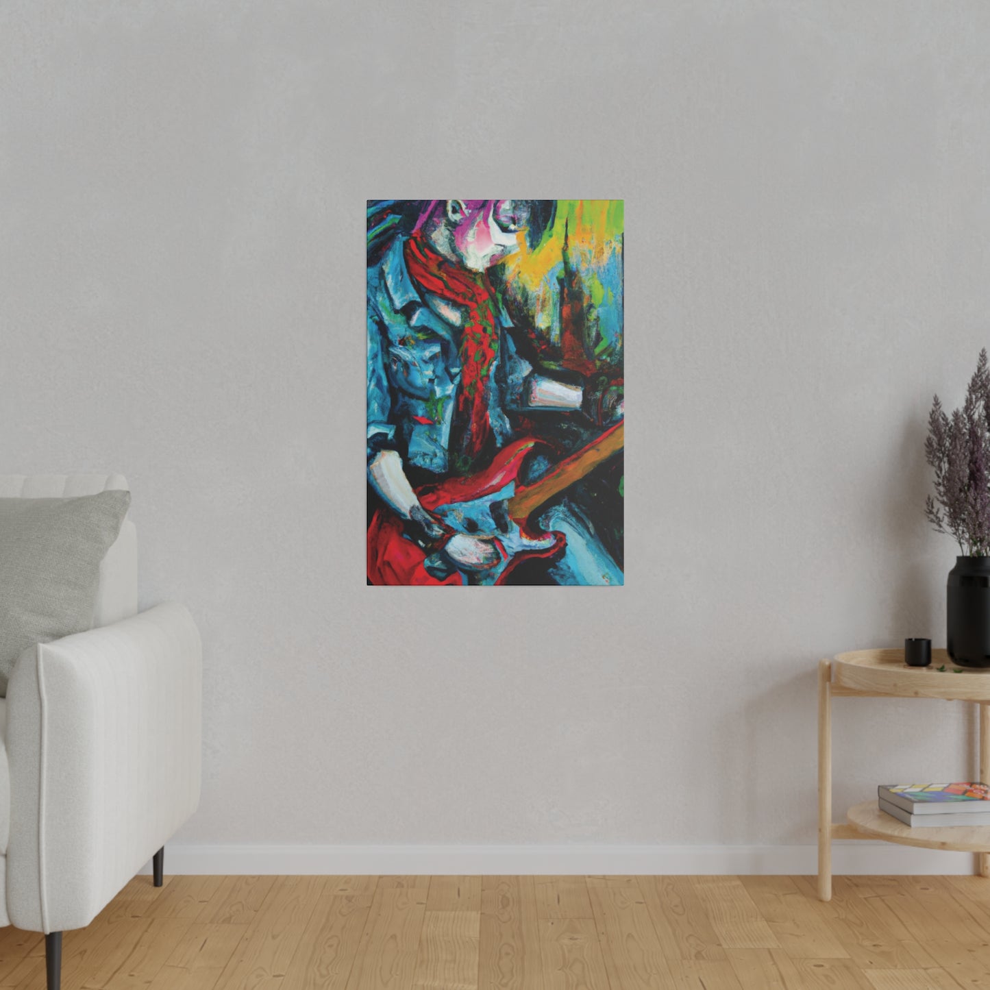 8367D - Rockstar Oil Painting Style Print | Poster | Home Decor | Wall Art | Music Art | Canvas