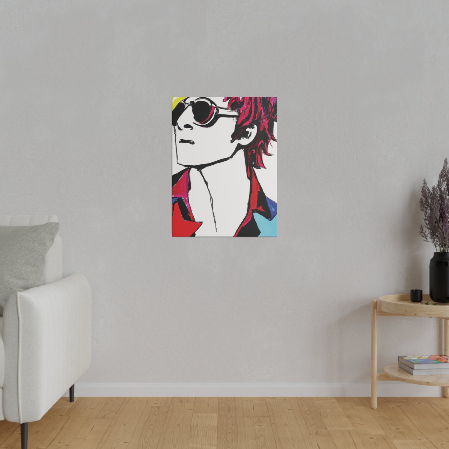 5319A - Rockstar Painting Print | Face | Abstract | Poster | Home Decor | Wall Art | Music Art | Canvas