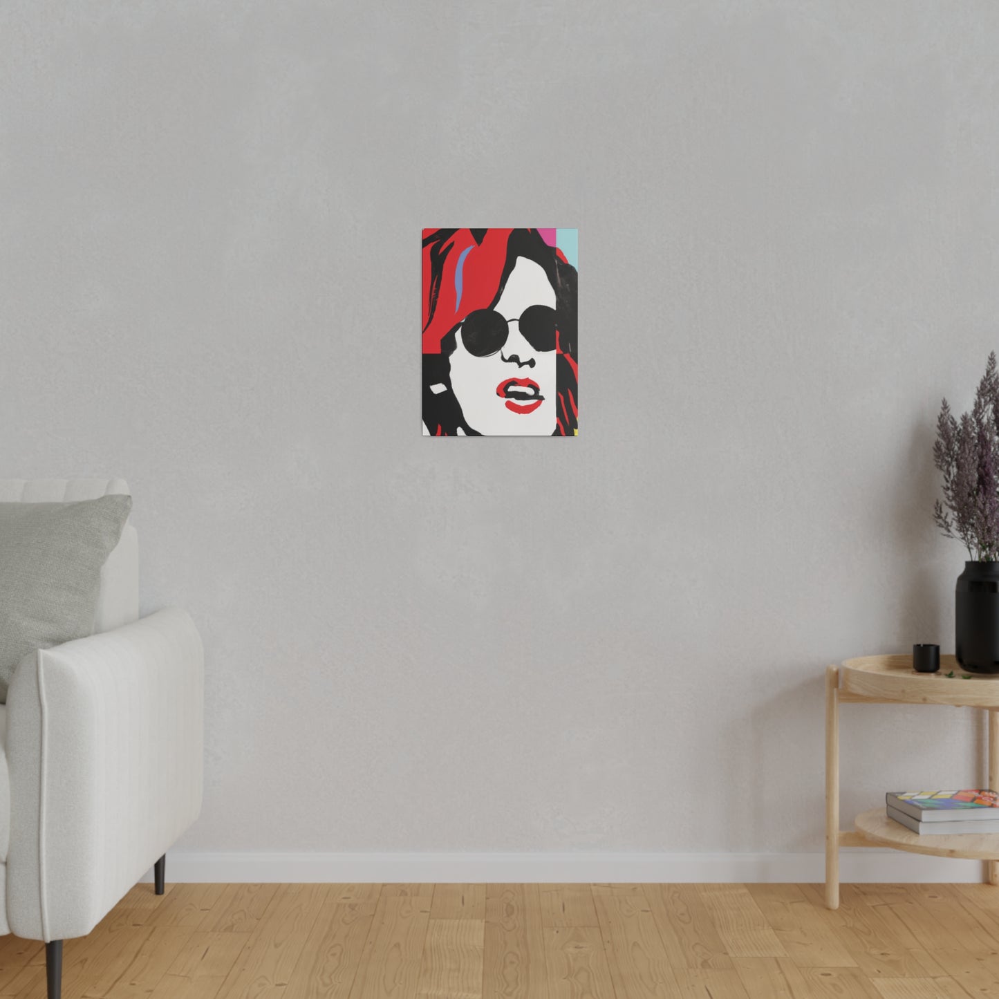 6744T - Rockstar Painting Print | Face | Abstract | Poster | Home Decor | Wall Art | Music Art | Canvas