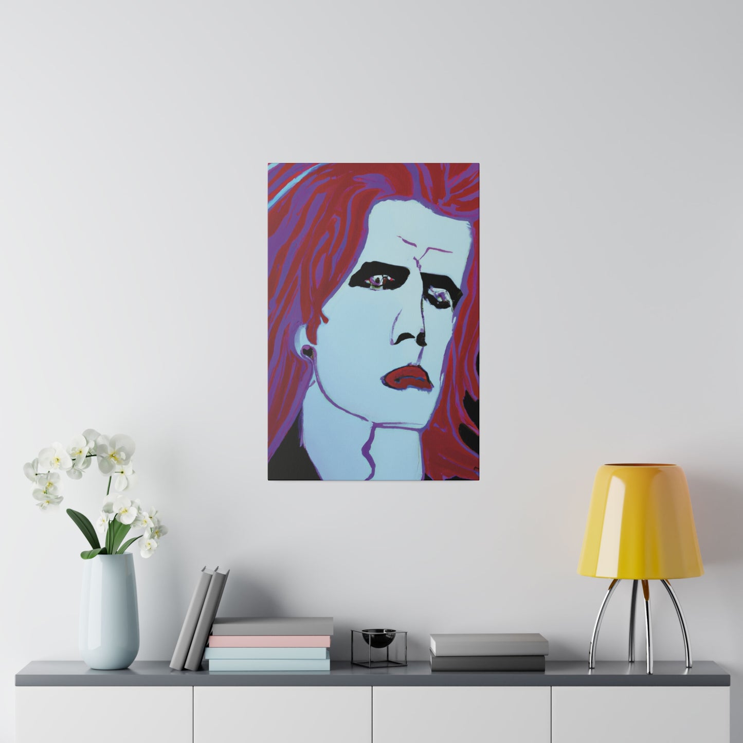 9068G - Rockstar Painting Print | Face | Abstract | Poster | Home Decor | Wall Art | Music Art | Canvas