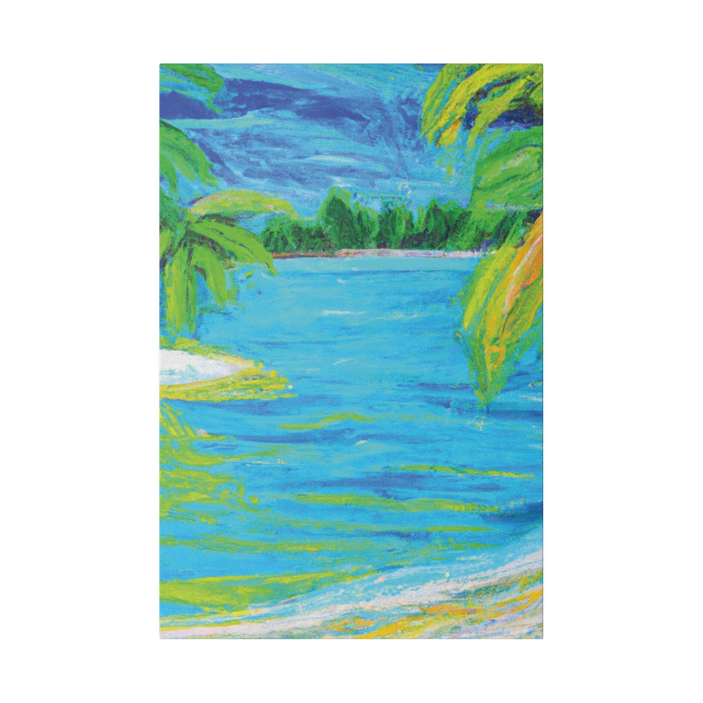 9709k - Bahamas Ocean Painting Print | Bahamas | Ocean | Beach | Poster | Home Decor | Wall Art | Canvas