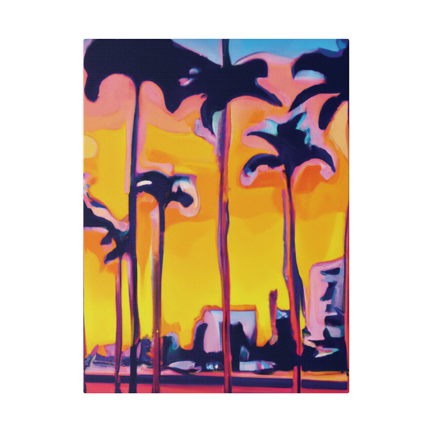 9692W - Miami Beach Sunset Painting Print | Miami | Beach | Sunset | Poster | Home Decor | Wall Art | Canvas