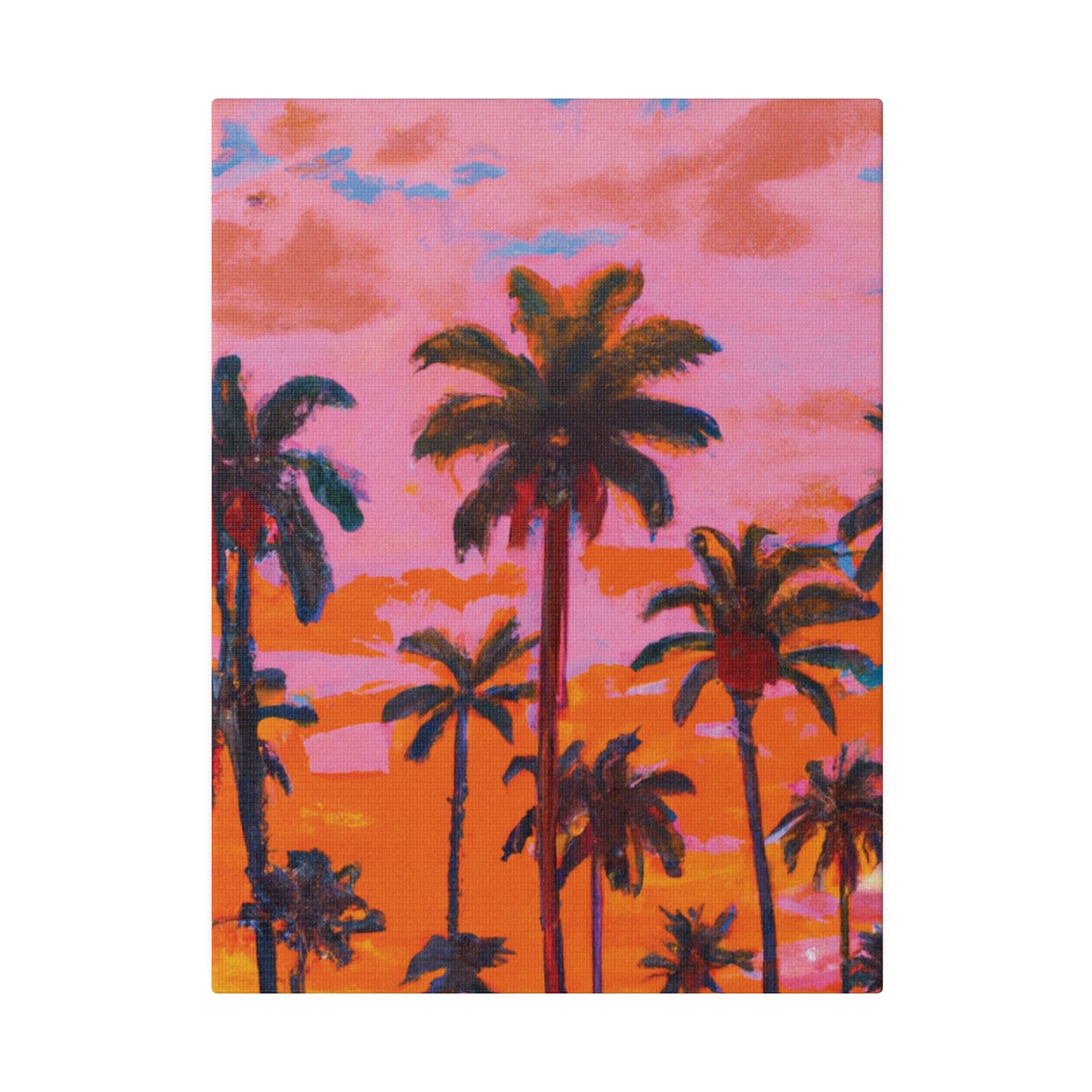 9385A - Miami Beach Sunset Painting Print | Miami | Beach | Sunset | Poster | Home Decor | Wall Art | Canvas