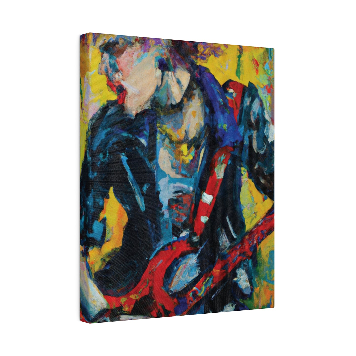 2249F - Rockstar Oil Painting Style Print | Poster | Home Decor | Wall Art | Music Art | Canvas