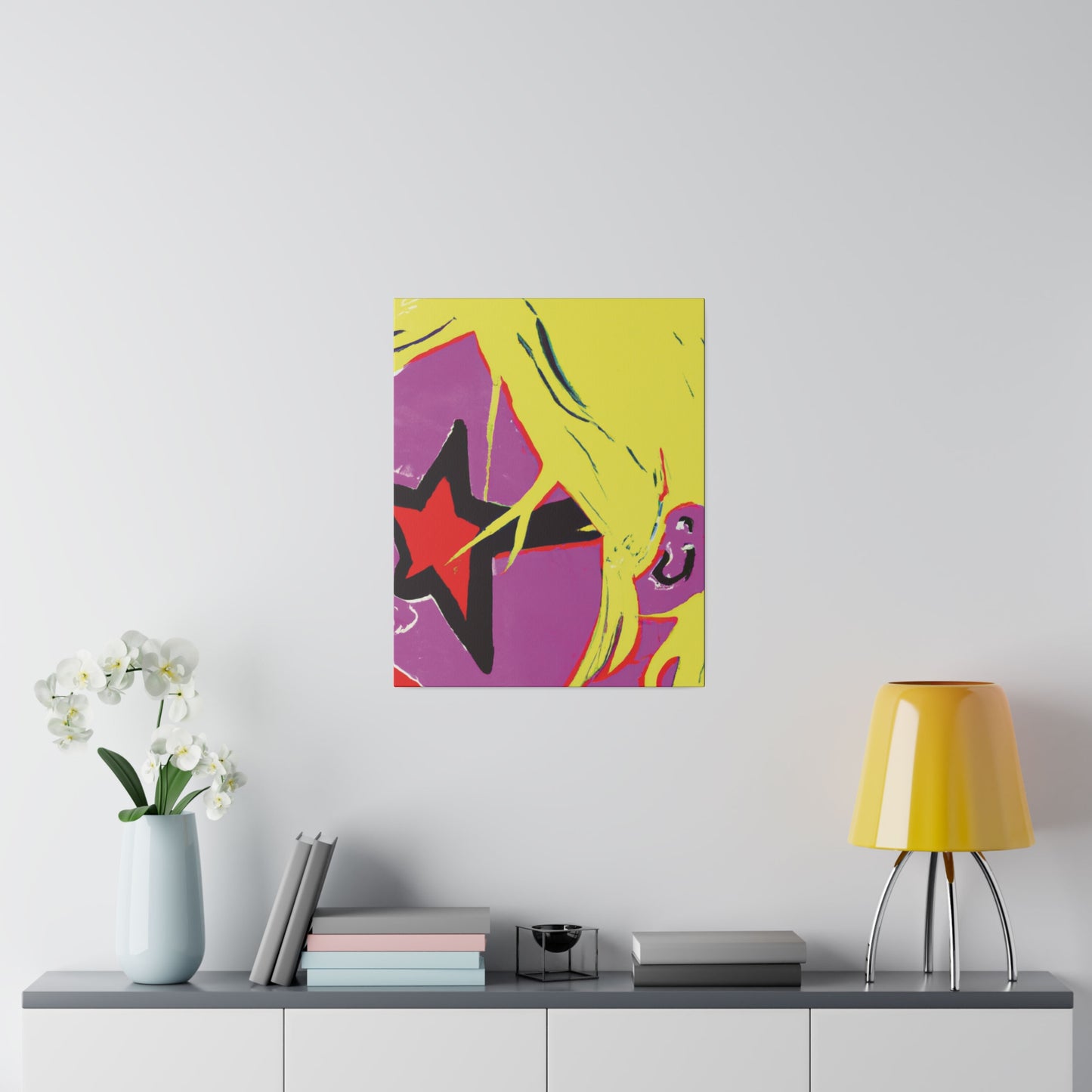 938K - Rockstar Painting Print | Face | Abstract | Poster | Home Decor | Wall Art | Music Art | Canvas