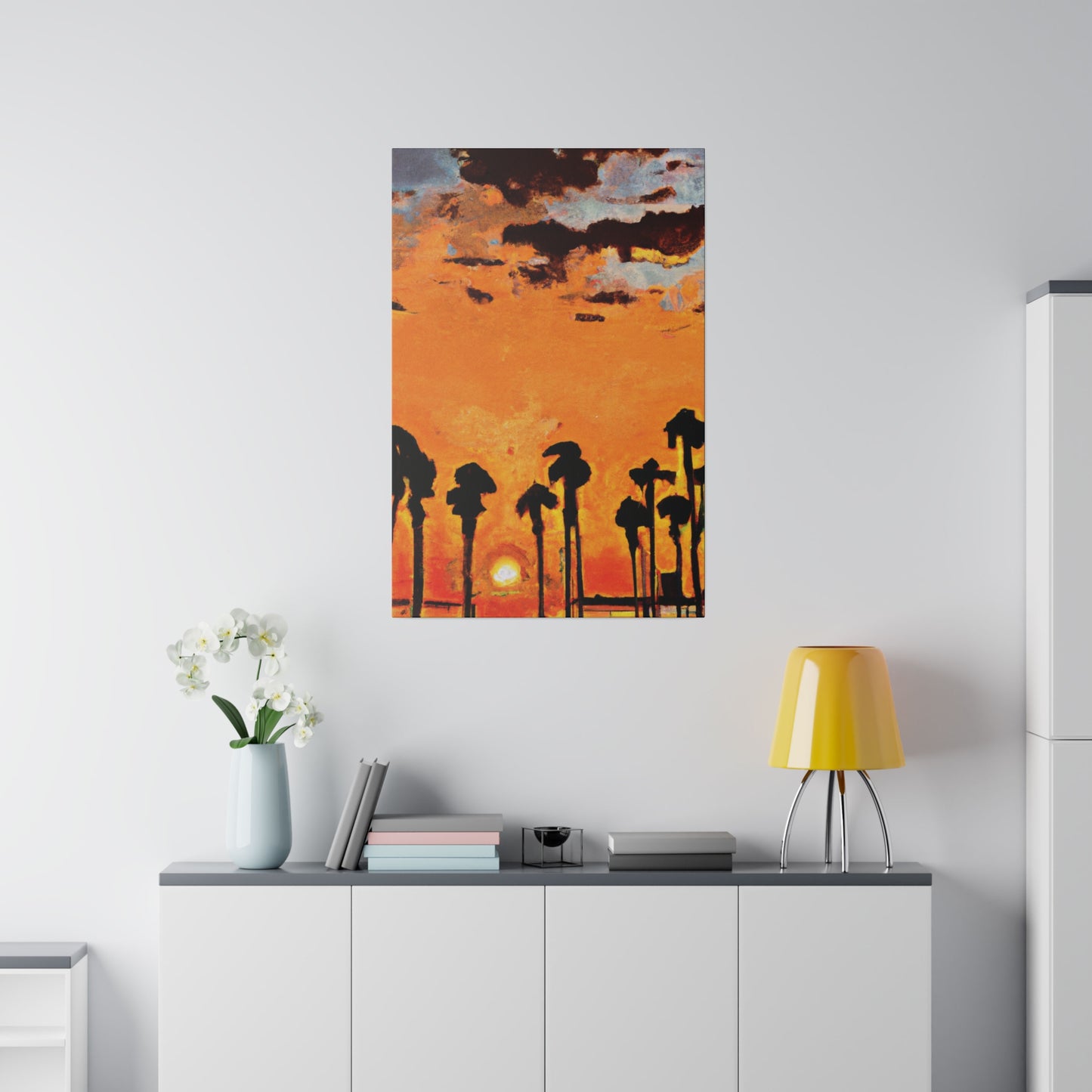 3231S - Miami Beach Sunset Painting Print | Miami | Beach | Sunset | Poster | Home Decor | Wall Art | Canvas