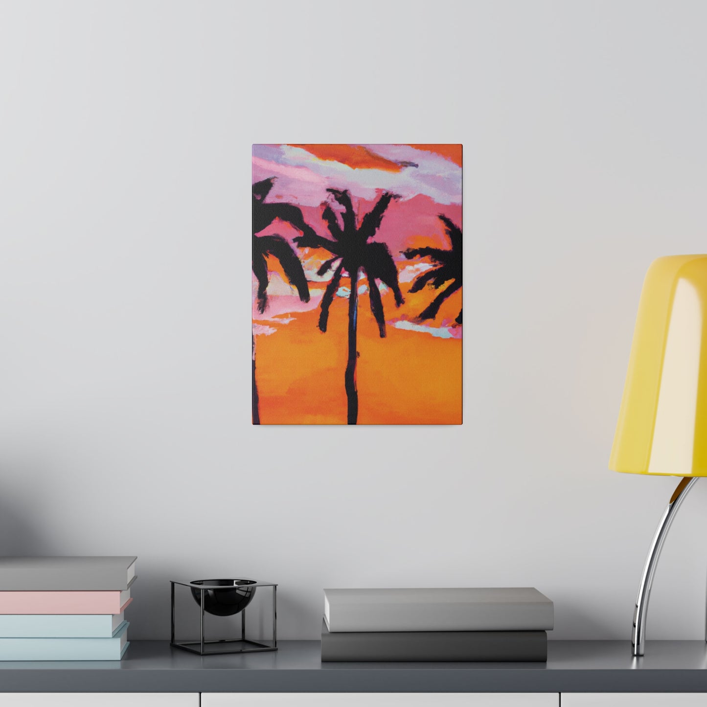 4491U - Miami Beach Sunset Painting Print | Miami | Beach | Sunset | Poster | Home Decor | Wall Art | Canvas