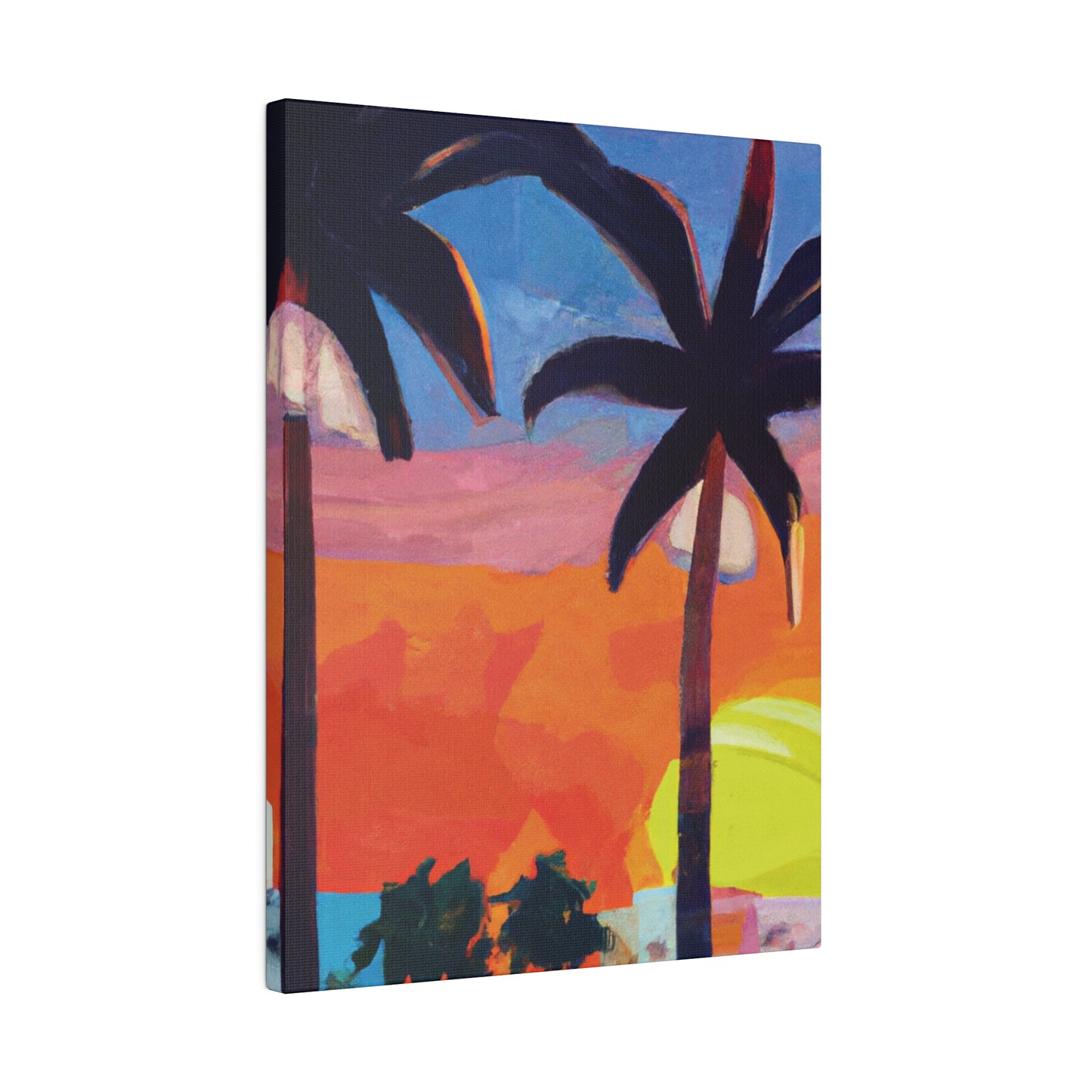 7368X - Miami Beach Sunset Painting Print | Miami | Beach | Sunset | Poster | Home Decor | Wall Art | Canvas