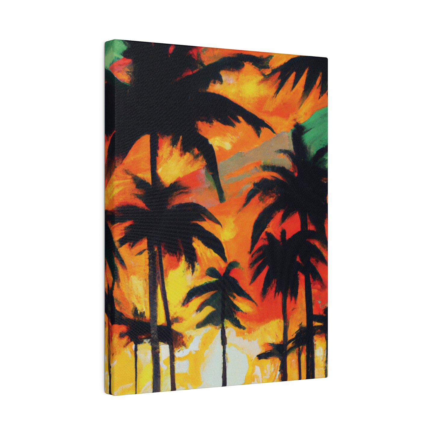 4567E - Miami Beach Sunset Painting Print | Miami | Beach | Sunset | Poster | Home Decor | Wall Art | Canvas