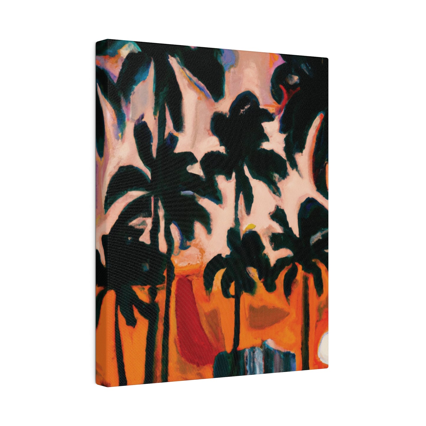 4317T - Miami Beach Sunset Painting Print | Miami | Beach | Sunset | Poster | Home Decor | Wall Art | Canvas