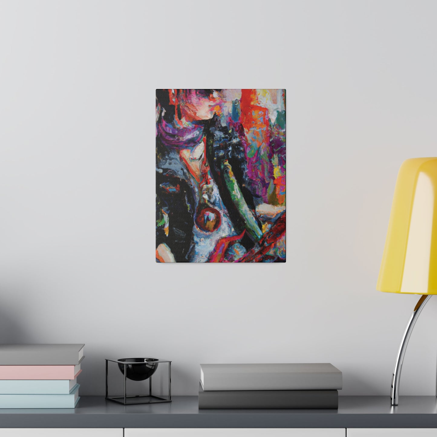 4532P - Rockstar Oil Painting Style Print | Poster | Home Decor | Wall Art | Music Art | Canvas