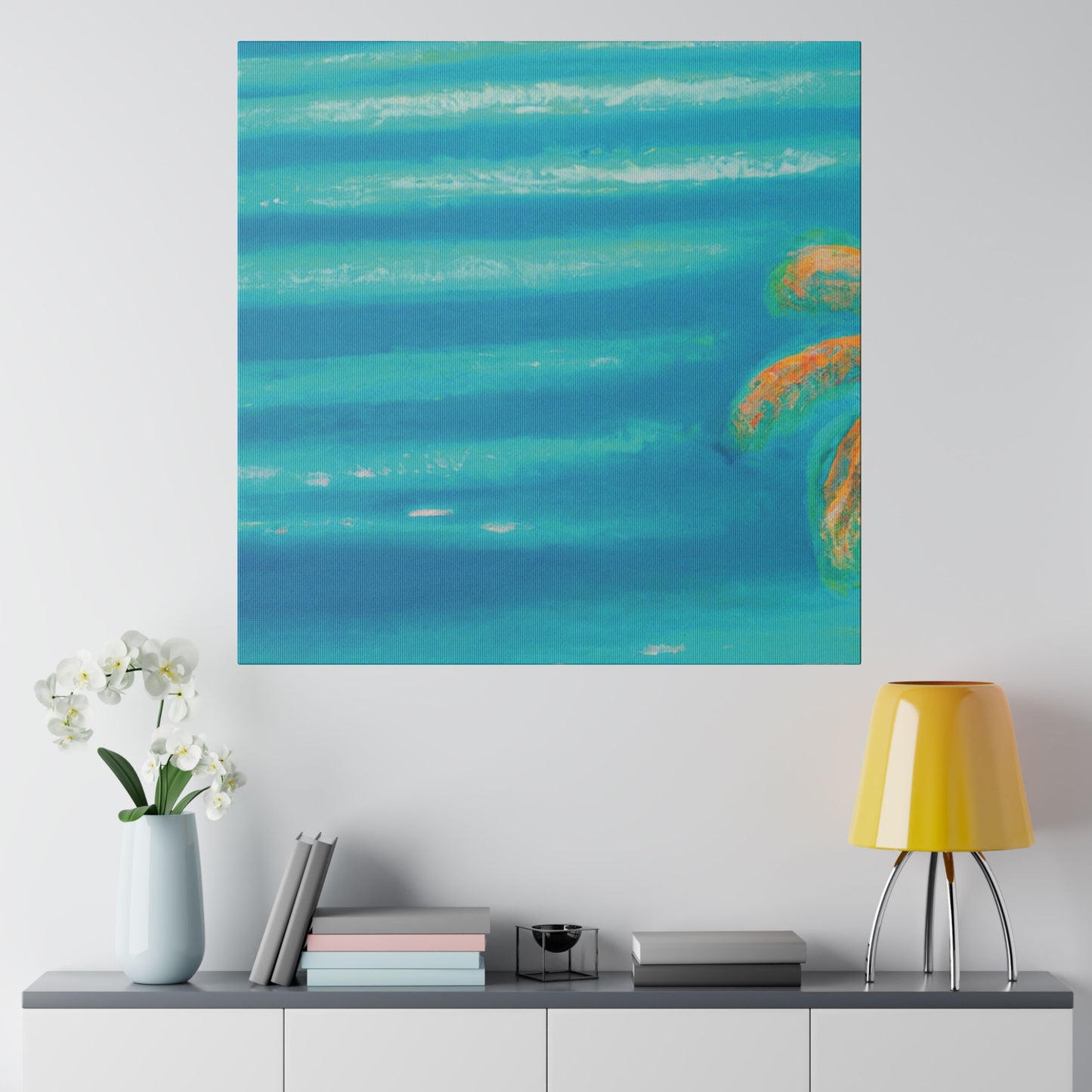 8745H - Bahamas Ocean Painting Print | Bahamas | Ocean | Beach | Poster | Home Decor | Wall Art | Canvas