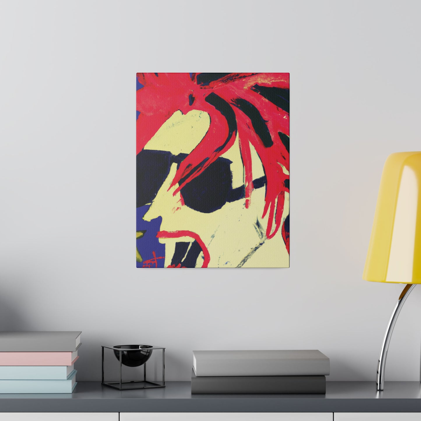 8409V - Rockstar Painting Print | Face | Abstract | Poster | Home Decor | Wall Art | Music Art | Canvas