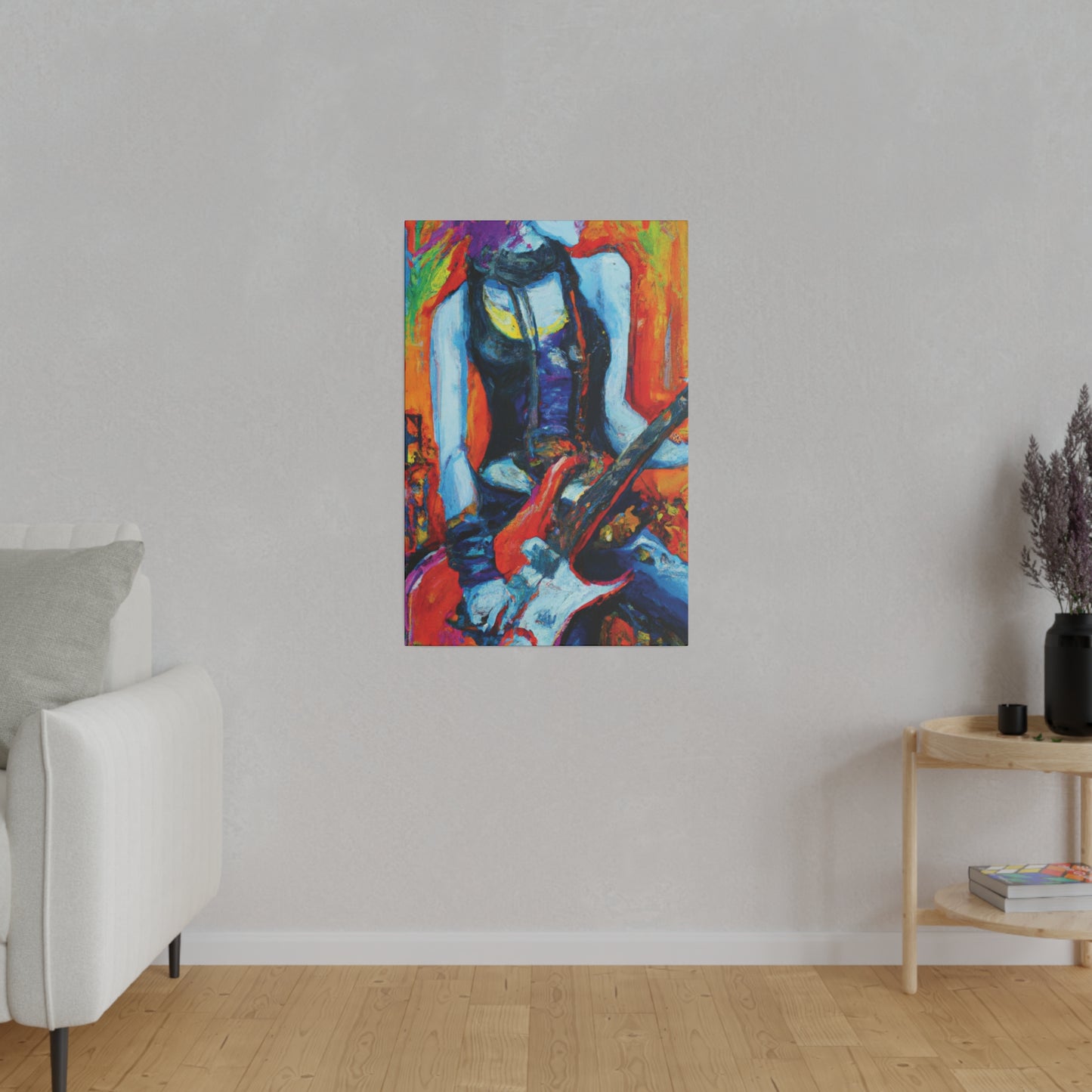 9232G - Rockstar Oil Painting Style Print | Poster | Home Decor | Wall Art | Music Art | Canvas