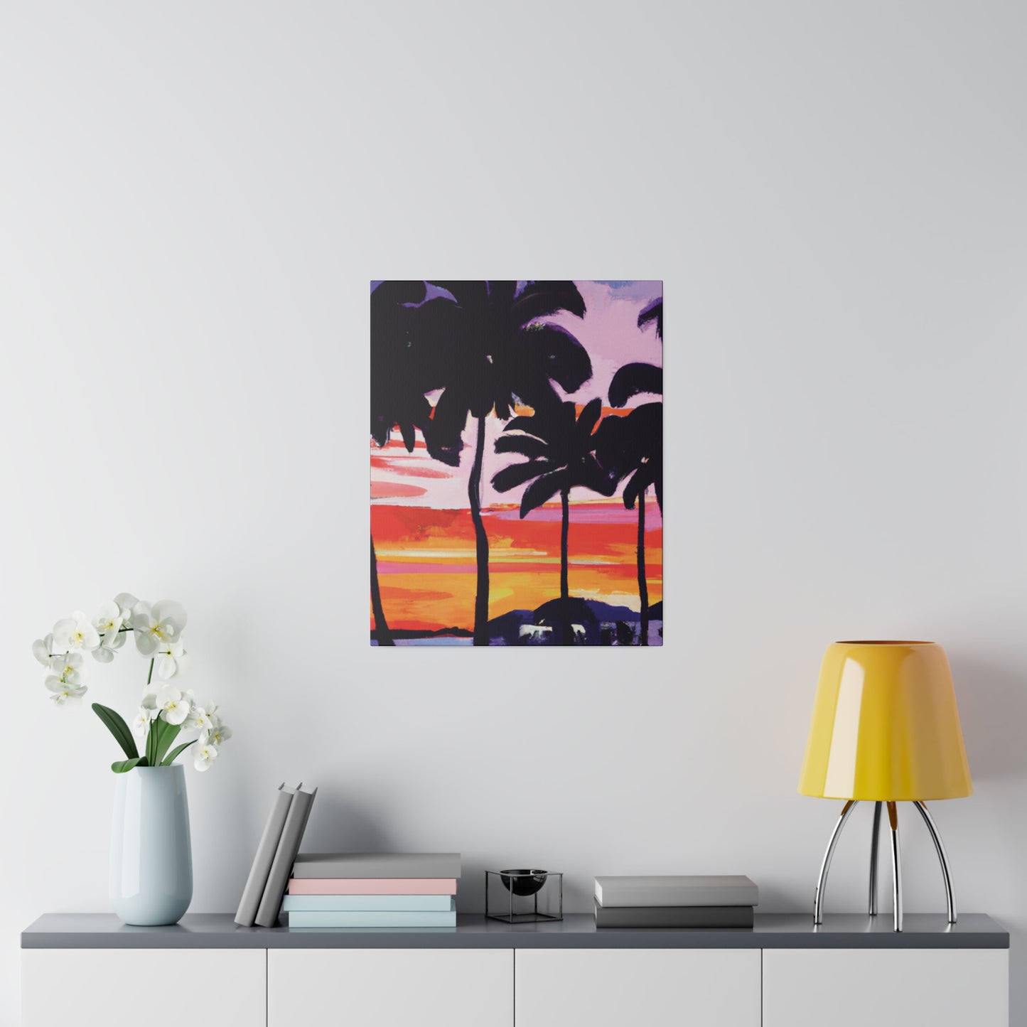 2948T - Miami Beach Sunset Painting Print | Miami | Beach | Sunset | Poster | Home Decor | Wall Art | Canvas