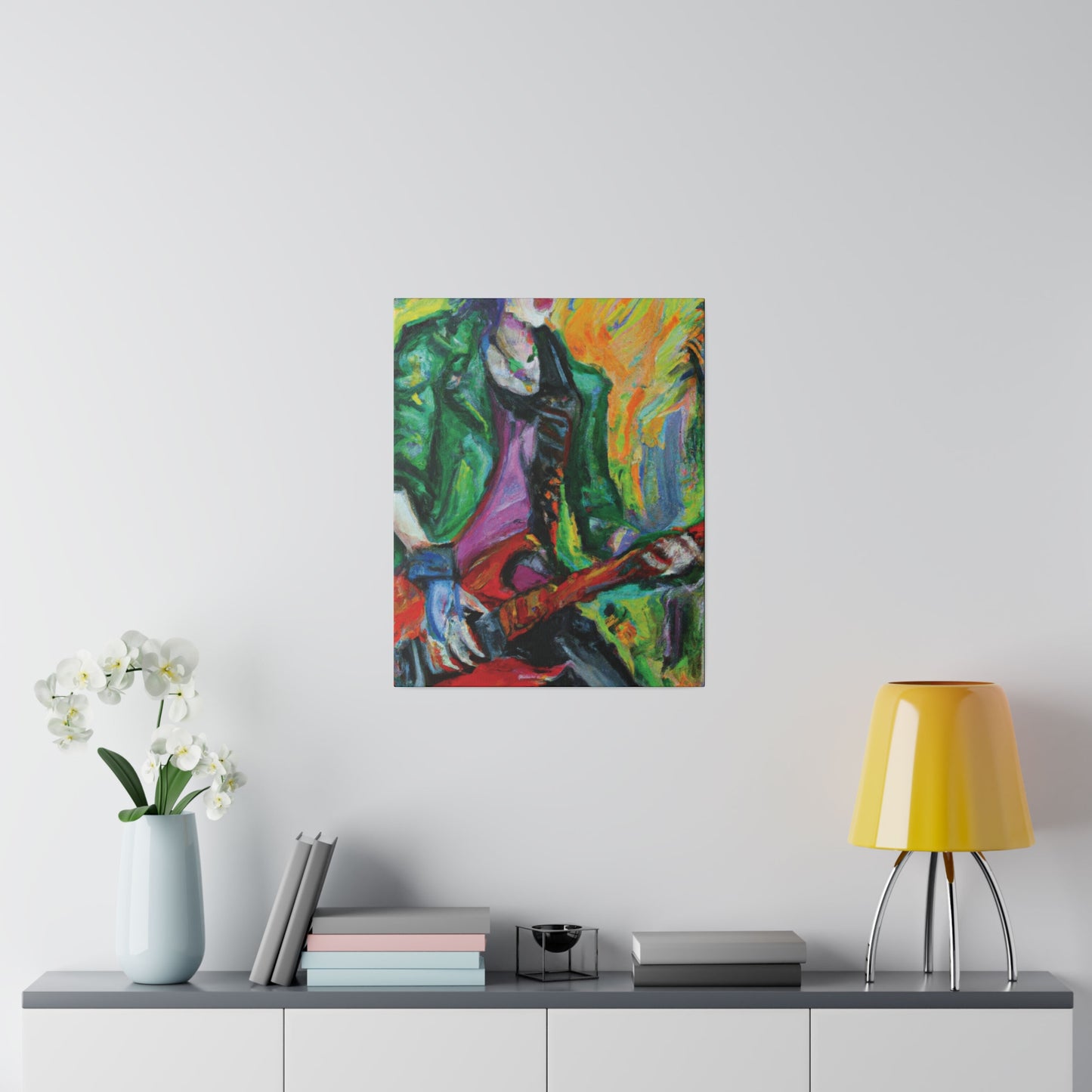 8272F - Rockstar Oil Painting Style Print | Poster | Home Decor | Wall Art | Music Art | Canvas