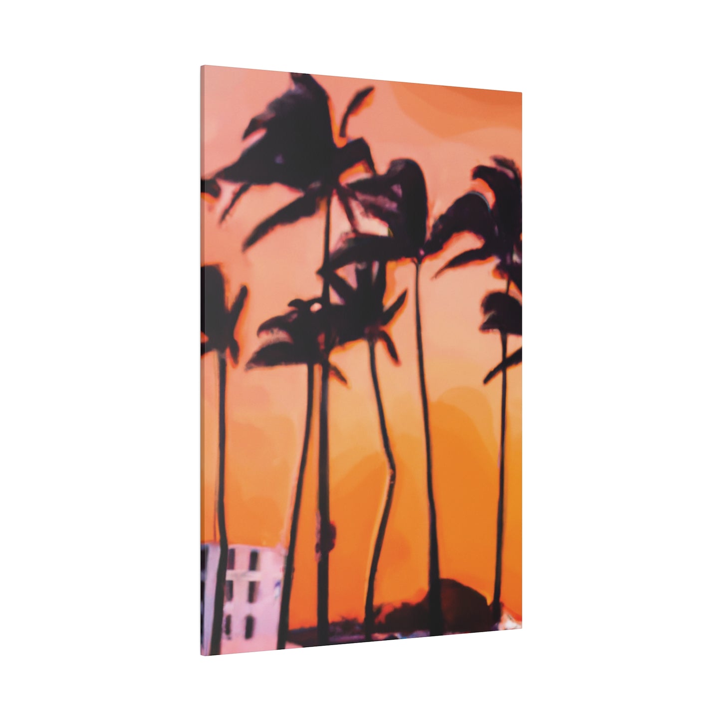 9837K - Miami Beach Sunset Painting Print | Miami | Beach | Sunset | Poster | Home Decor | Wall Art | Canvas