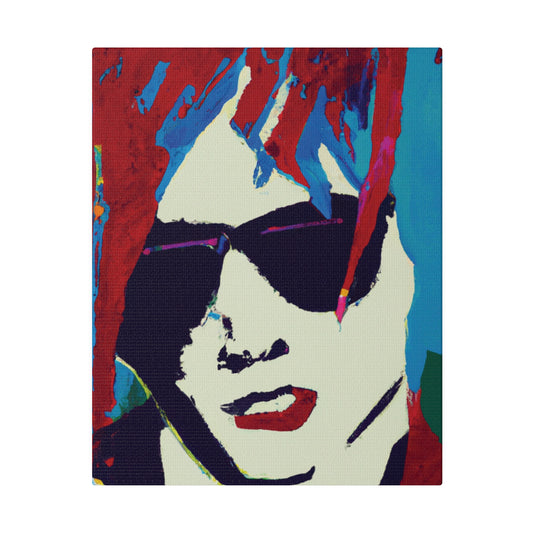 9347K - Rockstar Painting Print | Face | Abstract | Poster | Home Decor | Wall Art | Music Art | Canvas