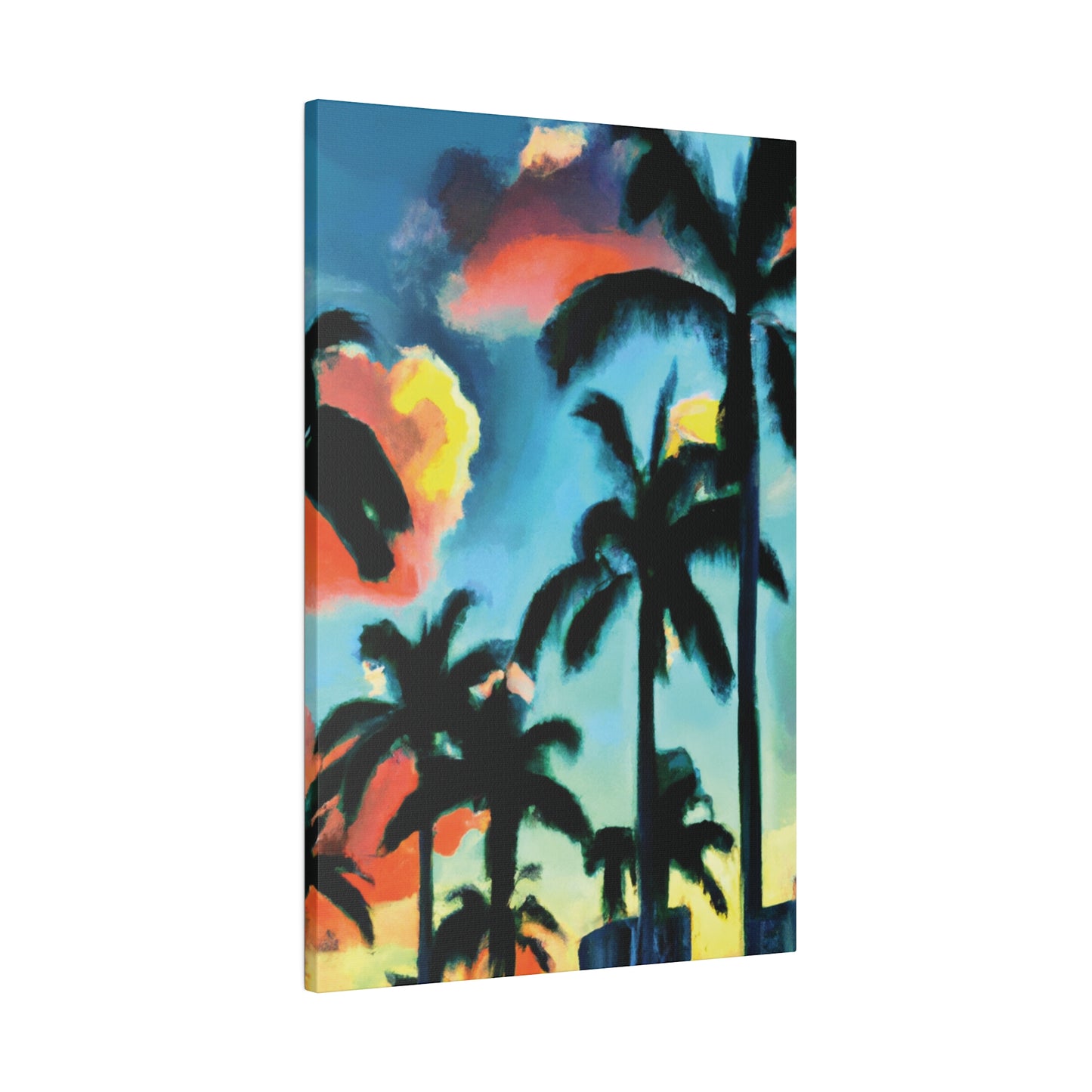 8724W - Miami Beach Sunset Painting Print | Miami | Beach | Sunset | Poster | Home Decor | Wall Art | Canvas