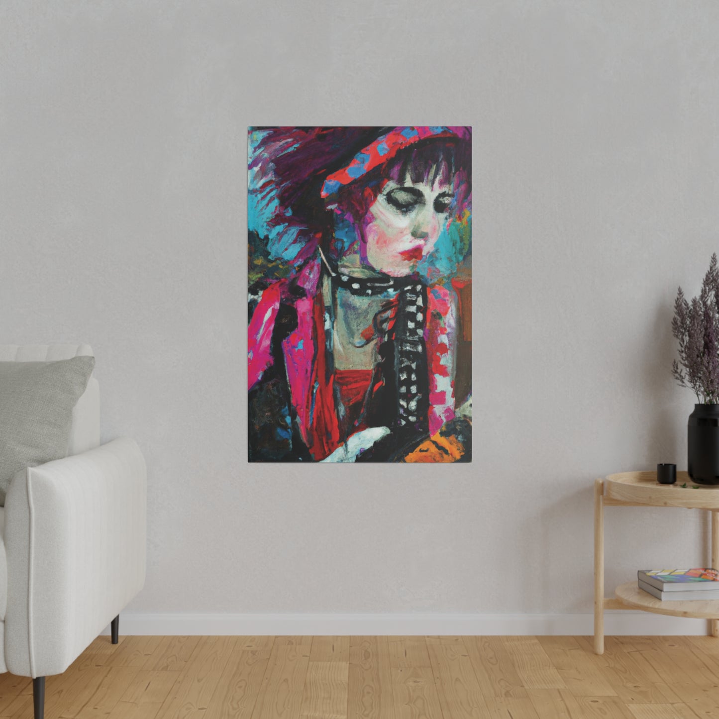 9225T - Rockstar Oil Painting Style Print | Poster | Home Decor | Wall Art | Music Art | Canvas