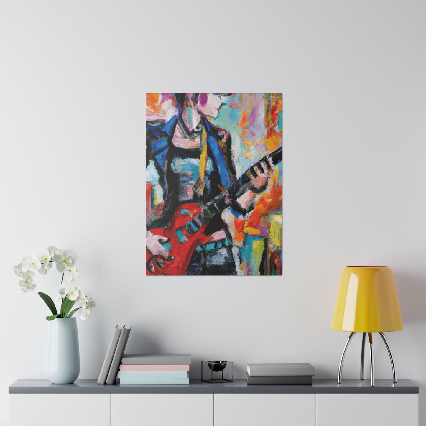 3278V - Rockstar Oil Painting Style Print | Poster | Home Decor | Wall Art | Music Art | Canvas