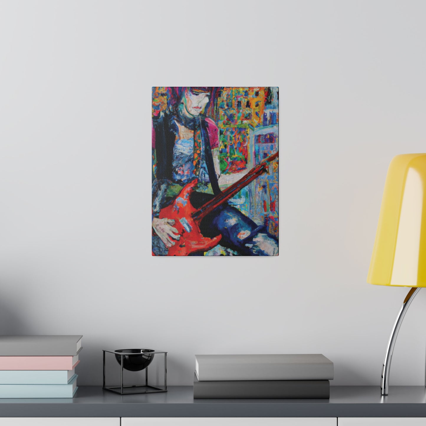 7661H - Rockstar Oil Painting Style Print | Poster | Home Decor | Wall Art | Music Art | Canvas