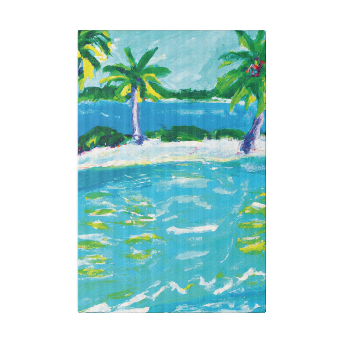 9256K - Bahamas Ocean Painting Print | Bahamas | Ocean | Beach | Poster | Home Decor | Wall Art | Canvas
