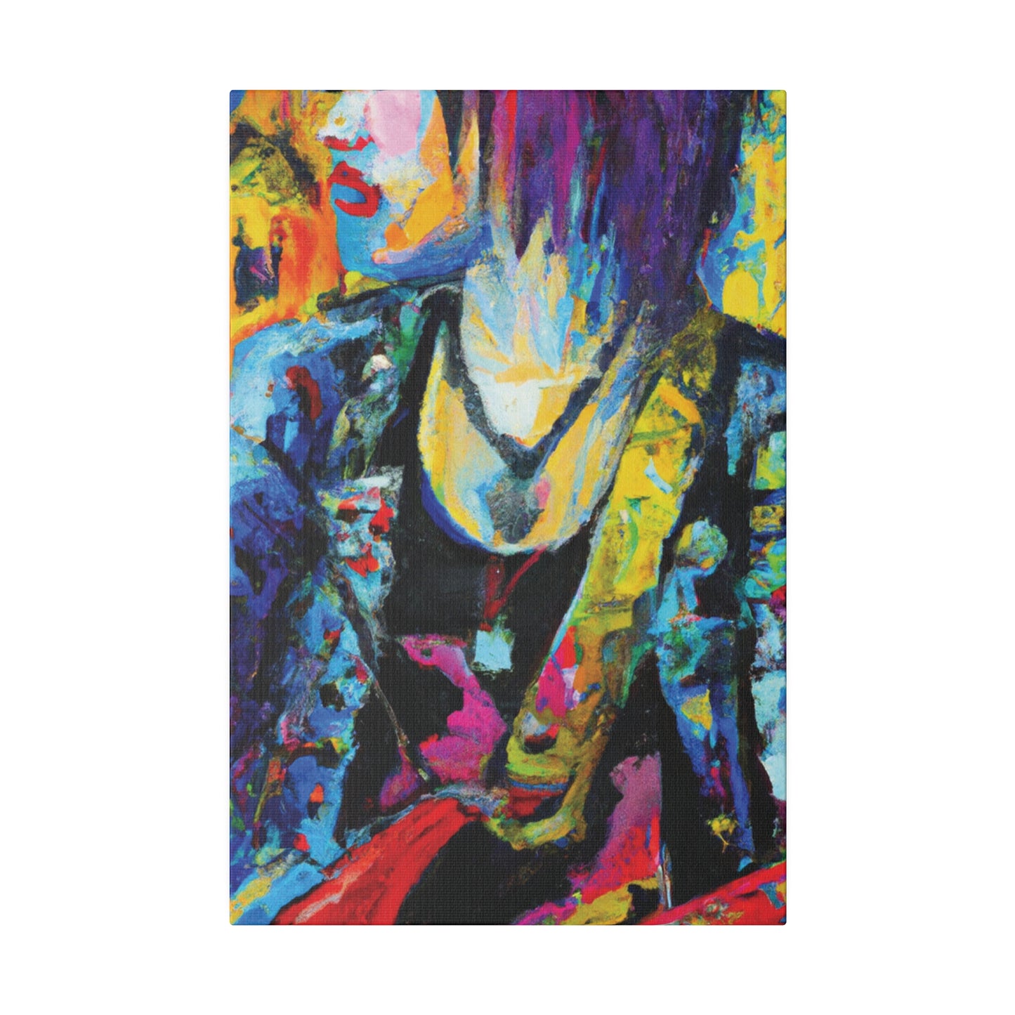 9756Z - Rockstar Oil Painting Style Print | Poster | Home Decor | Wall Art | Music Art | Canvas