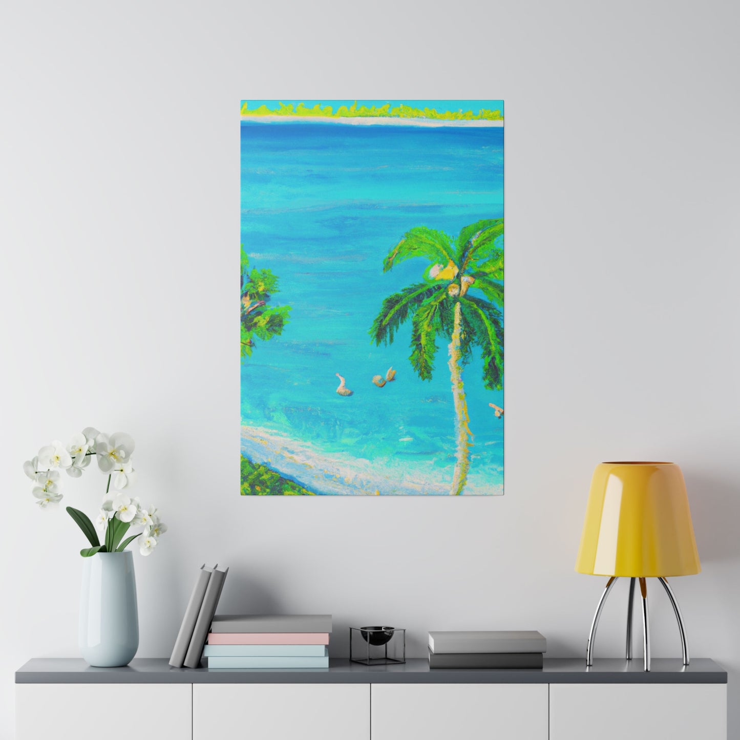 3749J - Bahamas Ocean Painting Print | Bahamas | Ocean | Beach | Poster | Home Decor | Wall Art | Canvas